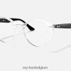 rb2180v-optiek gepolijst transparant XX46DZ1631 Heren Ray-Ban bril