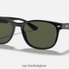 rb2184 gepolijst zwart/groen XX46DZ417 Heren Ray-Ban zonnebril