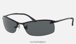 rb3183 gepolijst zwart/grijs XX46DZ675 Heren Ray-Ban zonnebril