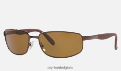 rb3254 gepolijst bruin/bruin XX46DZ1474 Heren Ray-Ban zonnebril