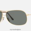 rb3267 gepolijst goud/groen XX46DZ1265 Heren Ray-Ban zonnebril
