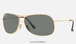rb3267 gepolijst goud/groen XX46DZ1265 Heren Ray-Ban zonnebril
