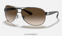 rb3386 gepolijst brons/bruin XX46DZ808 Heren Ray-Ban zonnebril