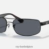 rb3445 mat zwart/grijs XX46DZ805 Heren Ray-Ban zonnebril