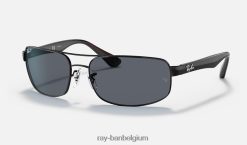 rb3445 mat zwart/grijs XX46DZ805 Heren Ray-Ban zonnebril