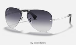 rb3449 gepolijst zilver/grijs XX46DZ682 Heren Ray-Ban zonnebril