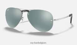 rb3449 gepolijst zilver/zilver XX46DZ683 Heren Ray-Ban zonnebril