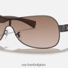 rb3471 mat gunmetal/bruin XX46DZ801 Heren Ray-Ban zonnebril