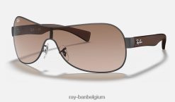 rb3471 mat gunmetal/bruin XX46DZ801 Heren Ray-Ban zonnebril