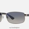 rb3478 gepolijst brons/blauw/grijs XX46DZ878 Heren Ray-Ban zonnebril