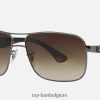 rb3516 gepolijst brons/bruin XX46DZ507 Heren Ray-Ban zonnebril