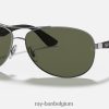 rb3526 mat gunmetal/groen XX46DZ1109 Heren Ray-Ban zonnebril