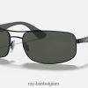 rb3527 mat zwart/groen XX46DZ1086 Heren Ray-Ban zonnebril