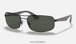 rb3527 mat zwart/groen XX46DZ1086 Heren Ray-Ban zonnebril