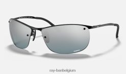 rb3542 chroom gepolijst zwart/grijs XX46DZ911 Heren Ray-Ban zonnebril