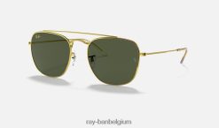rb3557 gepolijst goud/groen XX46DZ1145 Heren Ray-Ban zonnebril