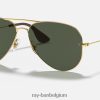 rb3558 gepolijst goud/groen XX46DZ543 Heren Ray-Ban zonnebril