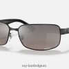 rb3566ch chromantie gepolijst zwart/zilver XX46DZ957 Heren Ray-Ban zonnebril
