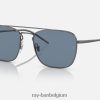 rb3588 gepolijst brons/blauw XX46DZ421 Heren Ray-Ban zonnebril