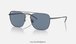 rb3588 gepolijst brons/blauw XX46DZ421 Heren Ray-Ban zonnebril