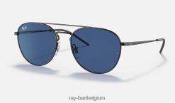 rb3589 mat zwart/blauw XX46DZ796 Heren Ray-Ban zonnebril