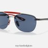 rb3662m scuderia ferrari-collectie mat gunmetal/donkerblauw XX46DZ1049 Heren Ray-Ban zonnebril