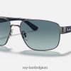 rb3663 gepolijst brons/blauw XX46DZ671 Heren Ray-Ban zonnebril