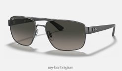 rb3663 gepolijst brons/grijs XX46DZ672 Heren Ray-Ban zonnebril