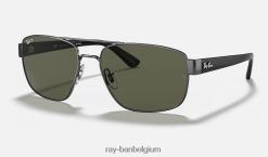 rb3663 gepolijst brons/groen XX46DZ669 Heren Ray-Ban zonnebril