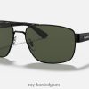 rb3663 gepolijst zwart/groen XX46DZ668 Heren Ray-Ban zonnebril