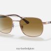 rb3670 gepolijst koper/lichtbruin XX46DZ1114 Heren Ray-Ban zonnebril