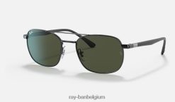 rb3670 gepolijst zwart/groen XX46DZ1115 Heren Ray-Ban zonnebril