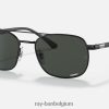 rb3670ch chromantie gepolijst zwart/donkergrijs XX46DZ1182 Heren Ray-Ban zonnebril