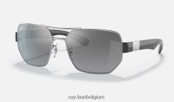 rb3672 gepolijst zilver/zilver XX46DZ1127 Heren Ray-Ban zonnebril