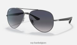 rb3675 gepolijst brons/blauw/grijs XX46DZ1287 Heren Ray-Ban zonnebril