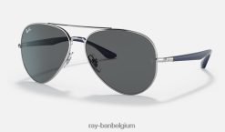 rb3675 gepolijst zilver/donkergrijs XX46DZ1285 Heren Ray-Ban zonnebril