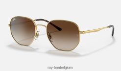rb3682 gepolijst goud/bruin XX46DZ509 Heren Ray-Ban zonnebril