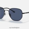rb3682 gepolijst zwart/donkerblauw XX46DZ510 Heren Ray-Ban zonnebril
