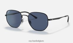 rb3682 gepolijst zwart/donkerblauw XX46DZ510 Heren Ray-Ban zonnebril