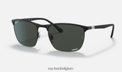 rb3686 chroom mat zwart/donkergrijs XX46DZ1419 Heren Ray-Ban zonnebril