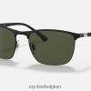 rb3686 mat zwart/groen XX46DZ1416 Heren Ray-Ban zonnebril