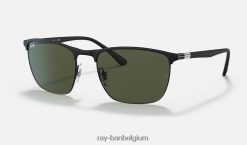 rb3686 mat zwart/groen XX46DZ1416 Heren Ray-Ban zonnebril