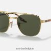 rb3688 gepolijst goud/groen XX46DZ456 Heren Ray-Ban zonnebril