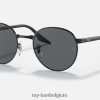 rb3691 gepolijst zwart/grijs XX46DZ1422 Heren Ray-Ban zonnebril