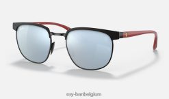 rb3698m scuderia ferrari-collectie mat zwart/zilver XX46DZ1375 Heren Ray-Ban zonnebril