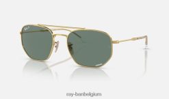 rb3707 gepolijst goud/grijs XX46DZ388 Heren Ray-Ban zonnebril