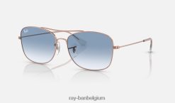 rb3799 gepolijst rose goud/blauw XX46DZ1524 Heren Ray-Ban zonnebril