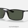 rb4179 gepolijst zwart/groen XX46DZ964 Heren Ray-Ban zonnebril