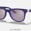 rb4195m scuderia ferrari-collectie mat blauw/blauw XX46DZ1076 Heren Ray-Ban zonnebril
