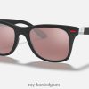 rb4195m scuderia ferrari-collectie mat zwart/zilver XX46DZ1075 Heren Ray-Ban zonnebril